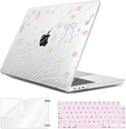 Vista 15 de Compatible con MacBook Air 2026 2025 2024-2022 de 13.6 pulgadas M5 A3449 M4 A3240 M3 A3113 M2 A2681 con Touch ID, carcasa rígida de plástico, hoja