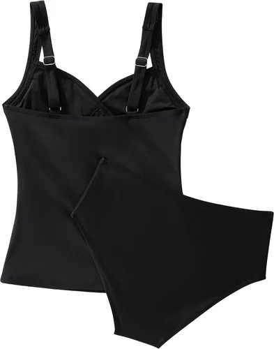 Vista 4 de SUUKSESS Traje de baño tankini sexy con efecto de realce y control de abdomen para mujer