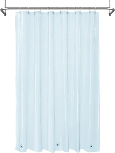Vista 66 de Cortina de regadera para cabina de ducha 36x72, forro de cortina de regadera de plástico PEVA para baño, ligera e impermeable, 36 x 72, transparente