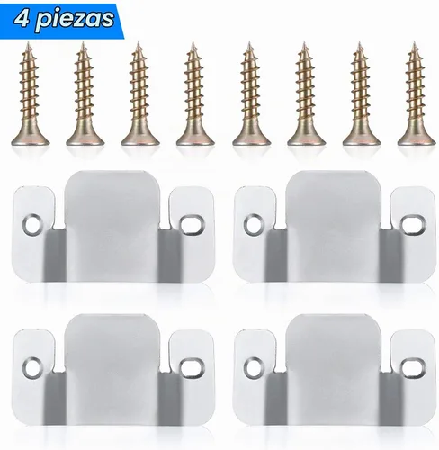 Vista 7 de SONGTIY 4 conectores de sofá seccionales para muebles, soporte de metal de alta calidad para sofá entrelazado con tornillos, adecuado para sofá