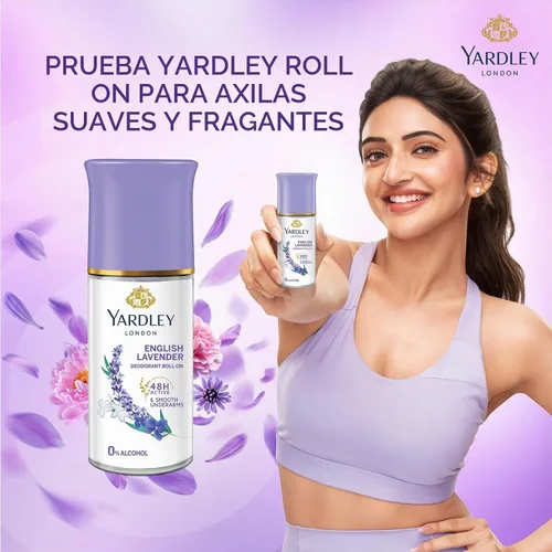 Vista 4 de Yardley London - Desodorante de lavanda inglesa roll-on de 1.7 onzas