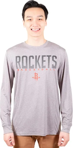 Vista 6 de Ultra Game Camiseta deportiva de manga larga oficial de la NBA para hombre, de secado rápido