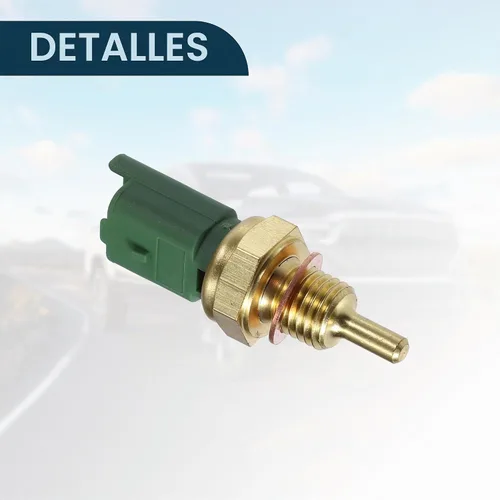 Vista 7 de F FIERCE CYCLE Sensor de temperatura del refrigerante para Peugeot 206 307 607 Durable No.96368024 Sensor de temperatura del agua tono dorado