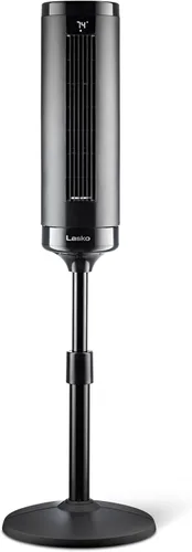 Vista 10 de Lasko Ventilador de torre ajustable de elevación de 42 a 54 pulgadas, ventilador de pedestal, flujo de aire de 31 pies/s, silencioso 28 dB