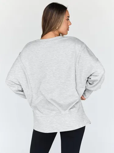 Vista 4 de Trendy Queen - Sudaderas de cuello redondo de gran tamaño para mujer, ropa de otoño, ropa de invierno Y2K para adolescentes y niñas