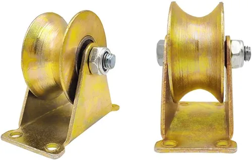 Vista 10 de Rueda de riel U-Groove, rueda rígida resistente, carga máxima de una sola rueda de 2,204.6 lbs, para pista invertida, puerta rodante, puertas