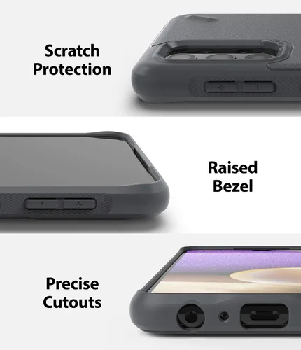 Vista 4 de Ringke Onyx - Funda compatible con Samsung A32 5G, bordes elevados antihuellas, agarre de poliuretano termoplástico, resistente y duradero, a prueba