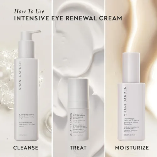 Vista 7 de SHANI DARDEN Crema intensiva renovadora de ojos, crema hidratante debajo de los ojos para ojeras, líneas finas, arrugas y patas de gallo