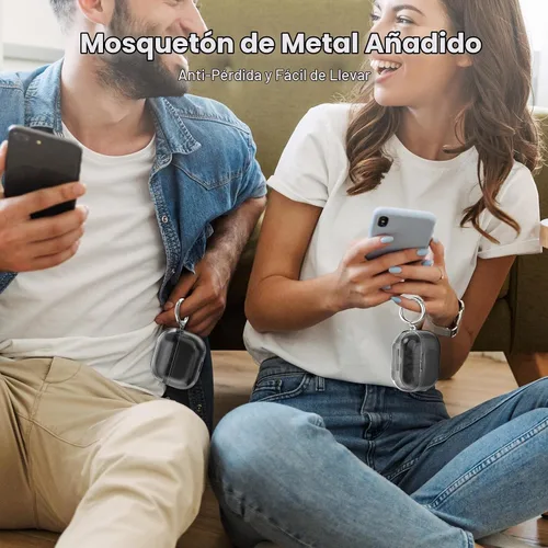 Vista 8 de AhaStyle - Carcasa transparente para Samsung Galaxy Buds 3 FE/Galaxy Buds3 Pro/Buds 3