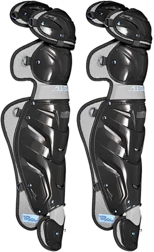 Vista 21 de All-Star Adult System 7 - Protector de piernas, recortado gris, corto de 15.5 pulgadas de longitud