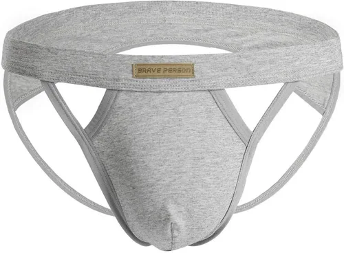 Vista 5 de BRAVE PERSON Jock Straps para hombre, suspensorio, ropa interior, correa de algodón elástico, atlético, suspensorios, para hombres