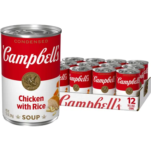 Vista 13 de Campbell's - Sopa condensada de pollo y arroz, lata de 10.5 onzas
