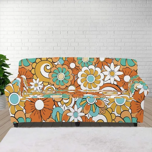 Vista 135 de ZOUTAIRONG Fundas elásticas para sofá con estampado de ramas de camuflaje 3D para sofá, funda para muebles de un solo cojín, decoración del hogar u