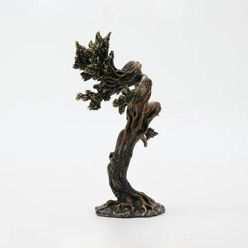 Vista 7 de Veronese Design 9 7/8 pulgadas de alto, estatua de resina bronceada fundida en frío, estatua coleccionable de fantasía para el hogar, naturaleza