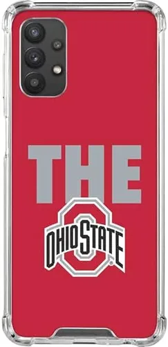 Vista 6 de Skinit Funda transparente compatible con Galaxy A32 5G - Diseño de patrón oficial de la Universidad Estatal de Ohio Gris - UNIOHS03