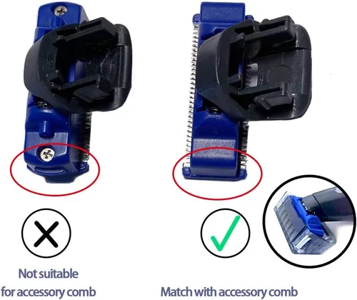 Vista 3 de 2 cabezales de repuesto para afeitadora compatibles con Micro Touches Solo Trimmer cuchillas de repuesto (2 piezas + 2 cepillos)