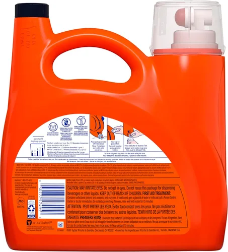 Vista 12 de Tide Ultra Odor Defense Plus Oxi - Detergente líquido para ropa, 92 onzas líquidas, 65 cargas, detergente líquido avanzado para la ropa que combate