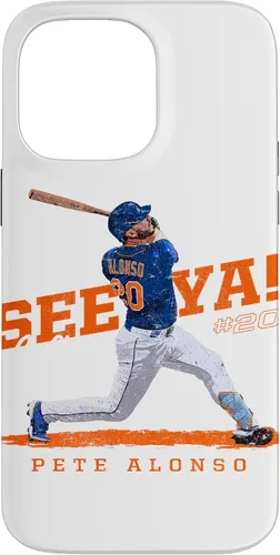 Vista 21 de Funda para iPhone 16 See Ya! Pete Alonso New York MLBPA