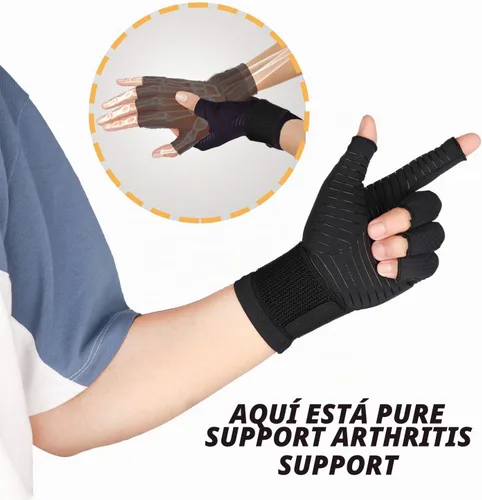 Vista 5 de THX4COPPER Guantes de compresión para artritis con correa, para túnel carpiano, mecanografía, soporte