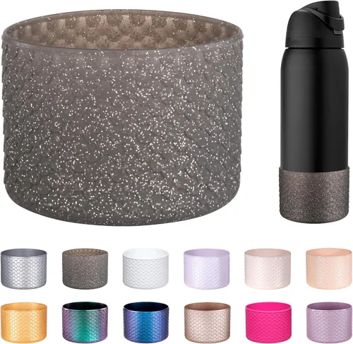 Vista 33 de Funda de Silicona para Botella de Agua Owala de 24oz, Manga Protectora Antideslizante Brillante para Botella de Agua Owala que Protege las Botellas