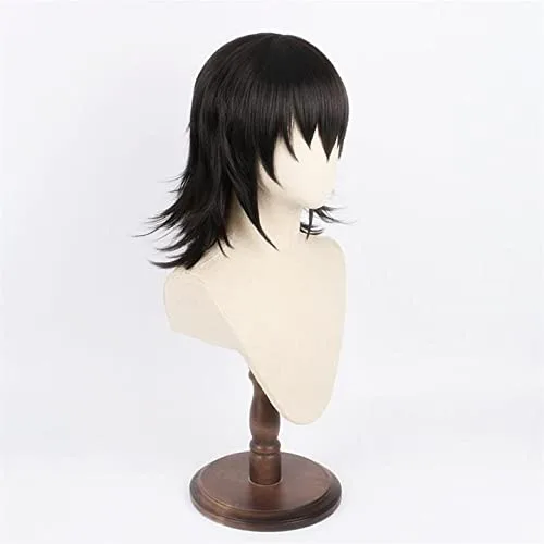 Vista 3 de Aadesso Anime Demon Slayer Kimetsu No Yaiba Makomo Cosplay Peluca Hombres Mujeres Resistente al Calor Pelucas de Pelo Sintético Halloween
