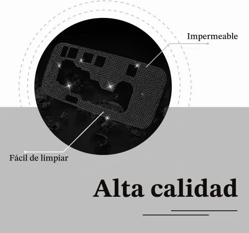 Vista 3 de HAOBO Bling Cubierta del Marco de la Caja de Cambios Adhesivo Decorativo, Cubierta del Panel de Cambios, Adhesivo Decorativo del Panel de Cambios