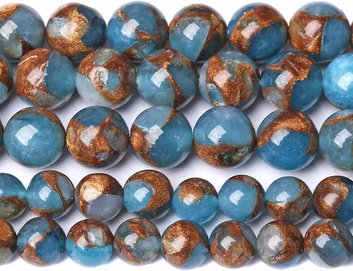 Vista 86 de 4MM 88 piezas de cuentas sueltas de piedra natural verde turquesa africana para hacer pulseras y collares de bricolaje