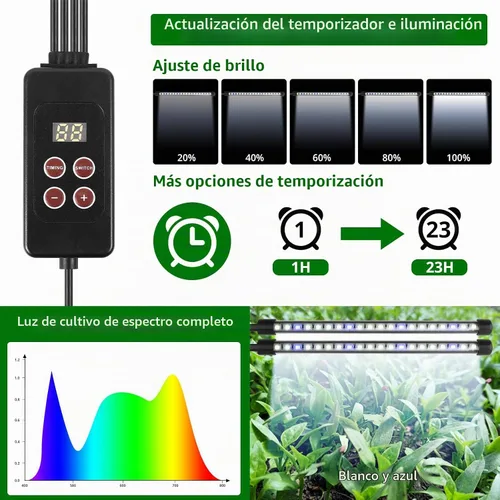 Vista 4 de [Usado] Sondiko Bandeja de inicio de semillas con luz de crecimiento, controlador digital de pantalla inteligente, kit de inicio de semillas de 80