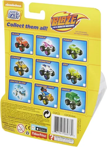Vista 5 de Fisher-Price Nickelodeon Blaze y los vehículos monstruo, vehículo trituradora.