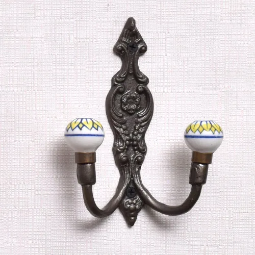 Vista 9 de Indian Shelf Ganchos de pared para colgar abrigos, ganchos de pared bohemios negros Perchero de pared Ganchos para colgar toallas Ganchos