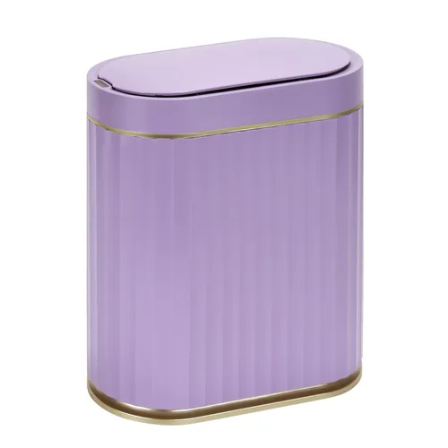 Vista 12 de ELPHECO Bote de basura con sensor de 2 galones, resistente al agua IPX5 con sensor de movimiento, cubo de basura automático para baño, oficina, Beige