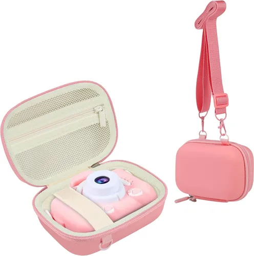 Vista 11 de Leayjeen Funda para cámara para niños compatible con OUTUVAS/Goopow/Mgaolo/HOOMOON/Juguetes de cámara para niños y videocámara digital para niños