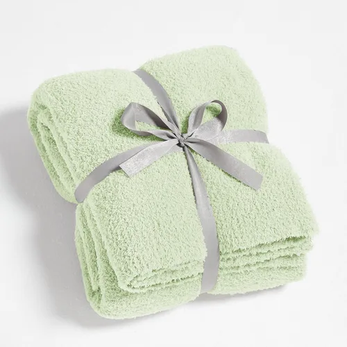 Vista 28 de CYMULA Manta de Punto Súper Suave Tamaño Throw Beige - Ligera Afelpada Esponjosa Mullida Cálida Acogedora Mantas y Throws para Sofá Cama Uso