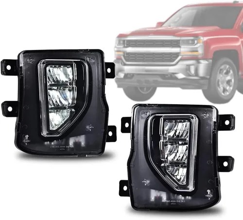 Vista 13 de G-PLUS Juego de luces antiniebla para parachoques compatibles con GMC Sierra 1500 2500 3500 Pickup GM2592154, GM2593154, GM2593154, GM2593128