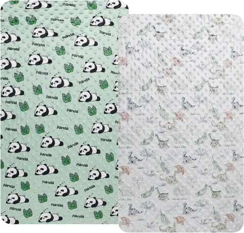 Vista 21 de Dot - Juego de sábanas para moisés, paquete de 2 sábanas elásticas ajustables para cuna, ultra suaves, ajuste universal, almohadilla rectangular