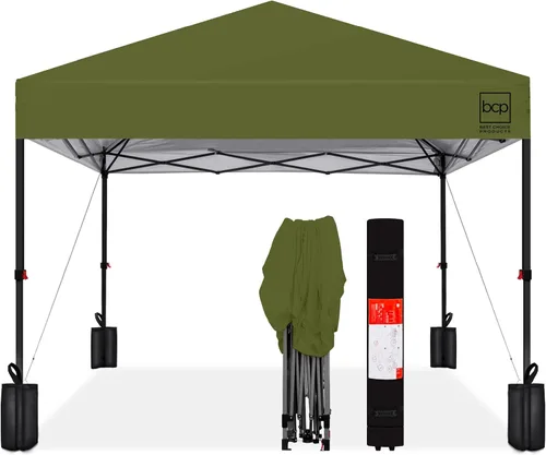 Vista 58 de Best Choice Products Carpa Toldo Desplegable de 10x10 pies para Instalación de 1 Persona, Refugio Portátil Instantáneo con Botón de 1 Toque