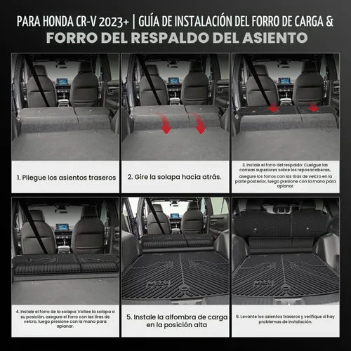 Vista 9 de LASFIT Alfombrillas para Honda CR-V 2023-2026 2027【Gas e híbrido y e:FCEV】