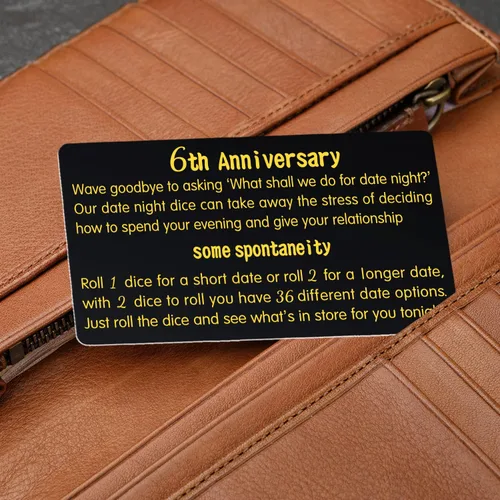 Vista 7 de Dados de metal para 6º aniversario, llavero de aniversario de boda 6, regalos de hierro para ella, 6 años de aniversario para él, aniversario
