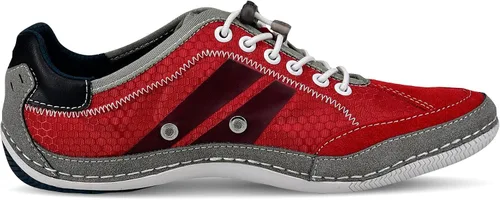 Vista 4 de bugatti Zapatillas bajas para hombre Rojo