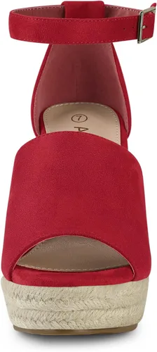 Vista 2 de Allegra K Alpargatas con plataforma y tacones para mujer