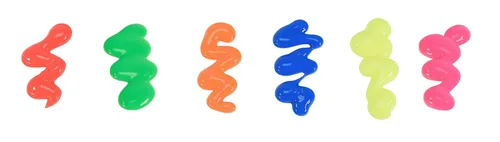 Vista 4 de School Smart Juego de pintura de témpera lavable, colores fluorescentes surtidos, juego de 6 pintas
