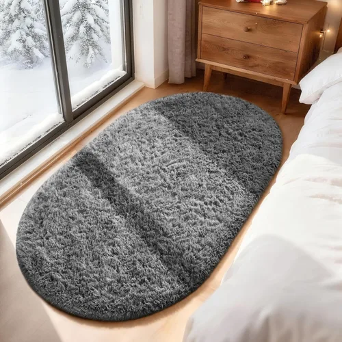 Vista 5 de Ophanie - Alfombras para sala de estar, antideslizante y suave, de felpa grandes y peludas para dormitorio, peludas para niños y niñas, decoración