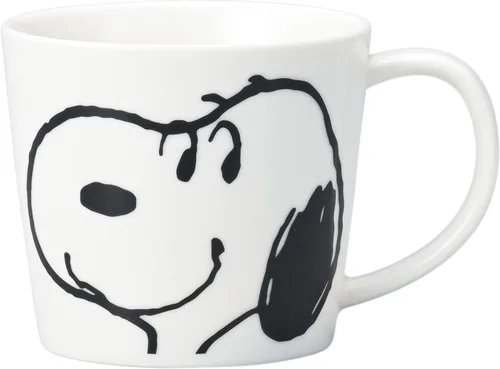 Vista 5 de Kaneshotouki Snoopy & Woodstock 623750 - Juego de 2 tazas (9.5 fl oz), de cerámica blanca, para uso diario, resistente al calor, fabricado en Japón