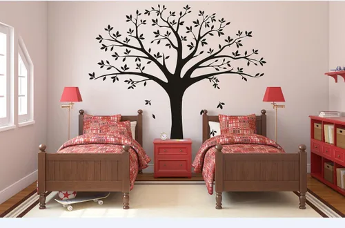 Vista 2 de Tamaño grande árbol de familia Marcos de Fotos pegatina de pared vinilo calcomanía decorativo para pared para la decoración del hogar