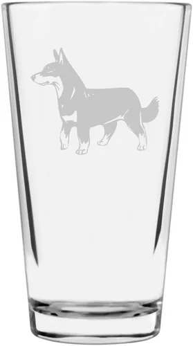 Vista 153 de Podenco Canario - Vaso de pinta de 16 onzas con temática de perro personalizado