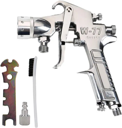 Vista 5 de Pulverizador neumático de pintura de alimentación a presión,Pistola de pulverización de aire para pintura de pared,Pintura de capa principal 0.098 in