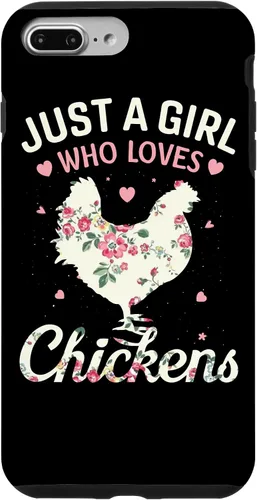 Vista 12 de Just A Girl Who Loves Chickens, Floral Farmer Girl Case for iPhone 17