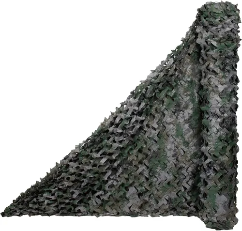 Vista 17 de WINWAY - Red de camuflaje en rollo a granel, malla para sombrilla, ideal para caza, tiro, decoración de fiesta con tema militar Desert Camo