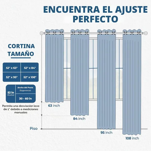 Vista 6 de Superior Cortinas opacas, oscurecimiento de habitación, dormitorio, cortinas, cocina, detalles de ventana de sala de estar, bloqueo solar, térmico