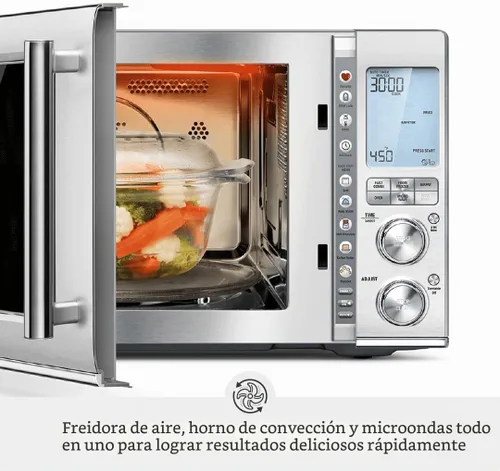 Vista 4 de Breville BMO870BSS Combi Wave 3 en 1, acero inoxidable cepillado